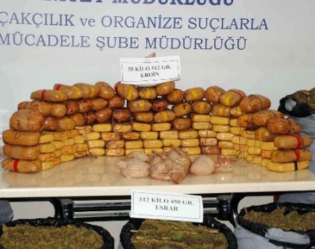 İran’dan İstanbul’a sevk edilen 58 kilogram eroin ele geçirildi
