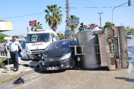 Işık ihlali zincirleme kazaya neden oldu