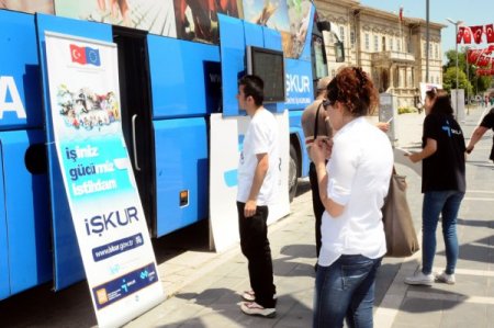 İşkur Otobüsü Sivas’ta Faaliyetine Başladı