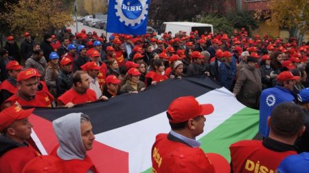 İsrail Büyükelçiliği önünde 'Gazze' protestosu