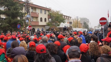 İsrail Büyükelçiliği önünde 'Gazze' protestosu