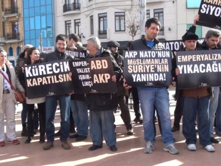 İsrail’in Suriye saldırısı Taksim’de protesto edildi