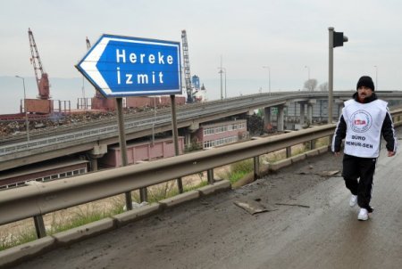 İstanbul’dan Ankara’ya yürüyen Yusuf Yazgan rahatsızlandı