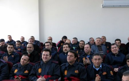 İtfaiye personeline hizmet içi eğitim verildi
