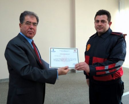 İtfaiye personeline hizmet içi eğitim verildi