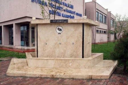 İzci çeşmesi açıldı