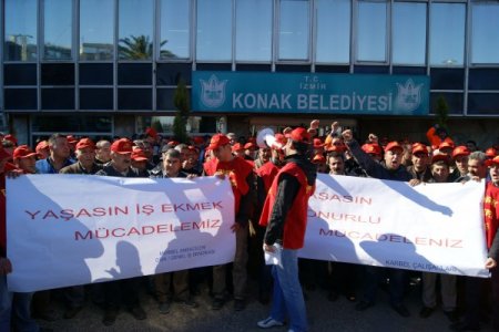 İzmir'de Konak Belediyesi'ne Grev Kararı Asıldı