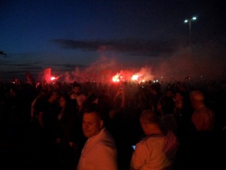 İzmir'de meşaleli 'Gezi Parkı' eylemi