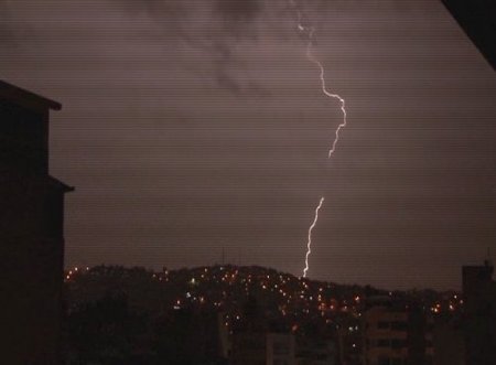 İzmir'de şimşeklerin dansı