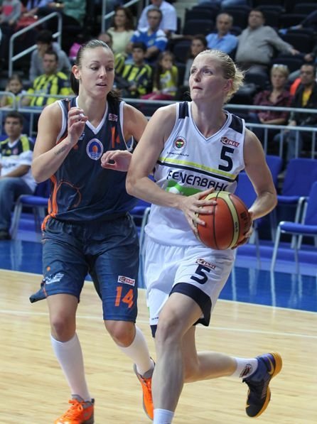 Kadınlar Basketbolda Fenerbahçe, Mersin Büyükşehir Belediyesi'ni 77-54 yendi