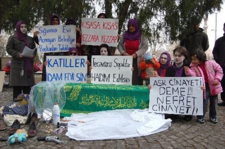 Kadınlardan Tabutlu Eylem