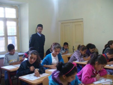 Kağızman Okuma Salonu öğrencilerin seviyesini ölçtü