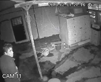 Kamera önünde maske takıp güvercin çaldı