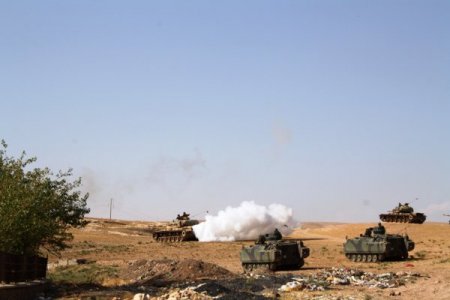 Kamışlı Sınırındaki Tank Tatbikatı Sürüyor