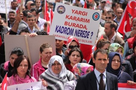 Kamuda çalışan taşeron işçiler kadro istedi