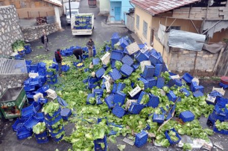 Kamyon şarampole yuvarlandı, sürücü kazadan hafif sıyrıklarla kurtuldu