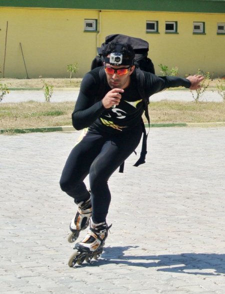 Kanser hastaları için patenle 6 bin 500 kilometre yol kat edecek