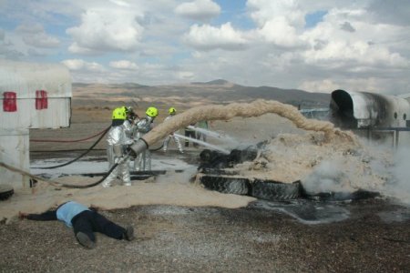 Kapadokya Havalimanı'nda uçak yangını tatbikatı yapıldı