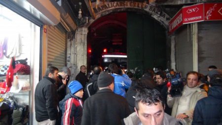 Kapalıçarşı'da yangın çıktı