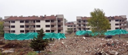 Kapıkule’de 2 bina dinamitle saniyeler içerisinde yıkıldı