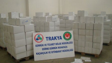 Kapıkule’de 8 ton 800 kilogram ceviz içi ele geçirildi