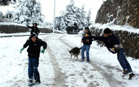 Kar yağışı, üniversite öğrencilerine zor anlar yaşattı