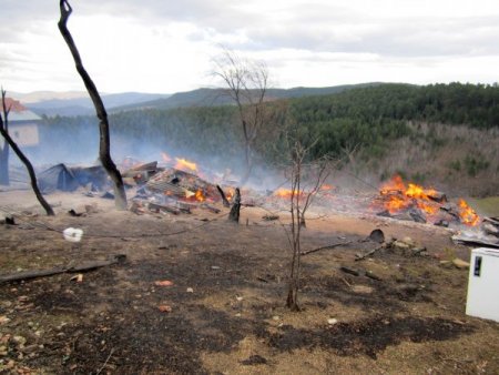 Karabük'te yangın: 8 ev yandı, 8 büyükbaş hayvan telef oldu