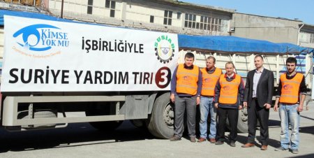 Karadenizli hayırseverler, Suriye'ye üçüncü yardım TIR'ını gönderdi