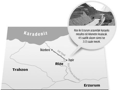 Karal'dan, Ovit Tüneli'nin yapılmasını eleştirenlere sert tepki