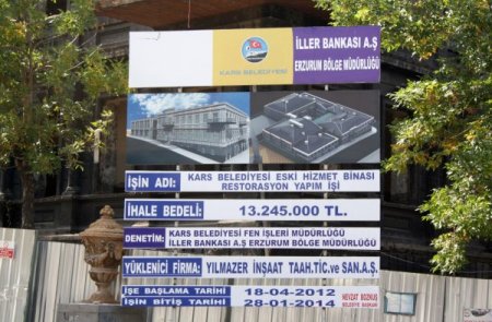 Kars Belediyesi, tarihi binayı turizme kazandırıyor