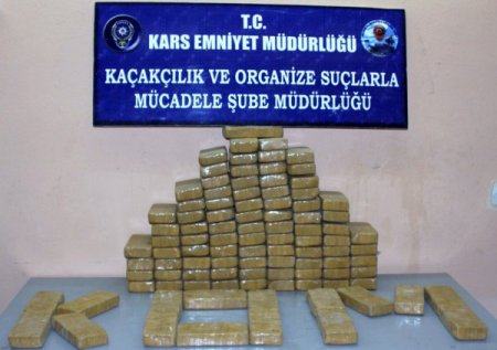 Kars'ta 51 Kilogram Eroin Ele Geçirildi