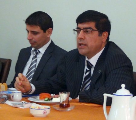 Kastamonu'ya tayin olan Aksoy, basın mensupları ile vedalaştı