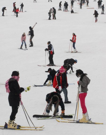 Kayak merkezlerinde yıl başı telaşı