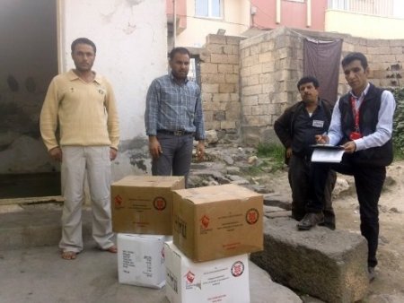 Kaymakamlıktan Suriyelilere yardım