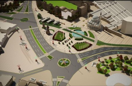 Kayseri meydanı ve çevresi yeniden düzenleniyor