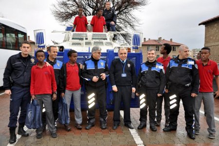 Kayseri polisi Afrikalı öğrencileri ağırladı
