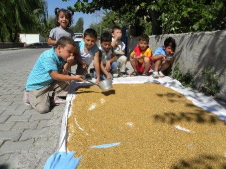 Kayseri'de bulgur için 'hedik' kaynatma dönemi başladı