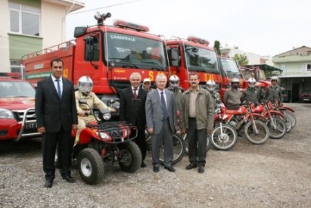 Kaz Dağları'nda yangına karşı motosikletli ve kameralı sistem