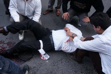 Kaza tartışması kanlı bitti