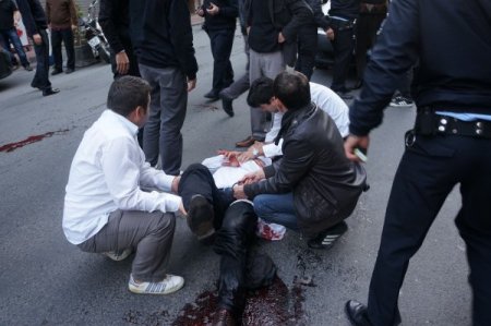 Kaza tartışması kanlı bitti