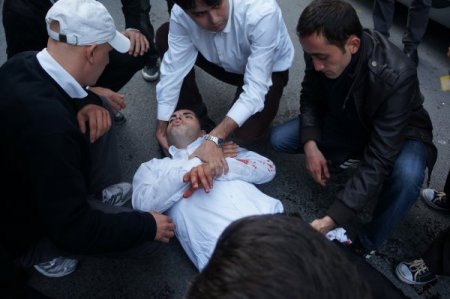 Kaza tartışması kanlı bitti