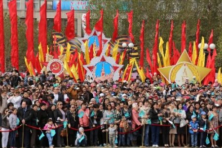 Kazakistan’da 9 Mayıs Zafer Bayramı heyecan