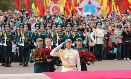 Kazakistan’da 9 Mayıs Zafer Bayramı heyecan