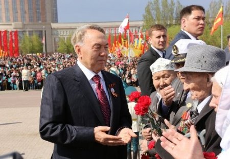 Kazakistan’da 9 Mayıs Zafer Bayramı heyecan