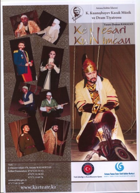 Kazakistan’da ilk defa bir oyun Türkçe sahnelendi