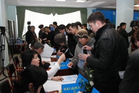 Kazakistan'da Oy Verme İşlemi Başladı.