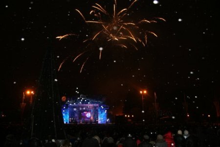 Kazakistan’da Yeni Yıl Coşkusu Soğuk Dinlemedi