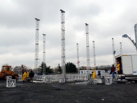 Kazlıçeşme'ye 1,5 milyon kişilik ses sistemi