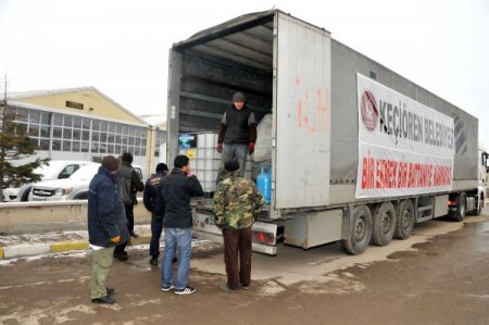 Keçiören Belediyesi’nden Suriyeli sığınmacılara yardım
