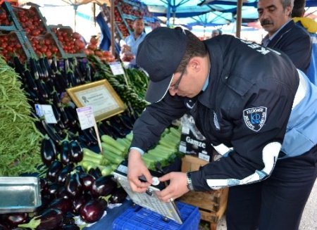 Keçiören'de pazar terazileri kayıt altına alındı